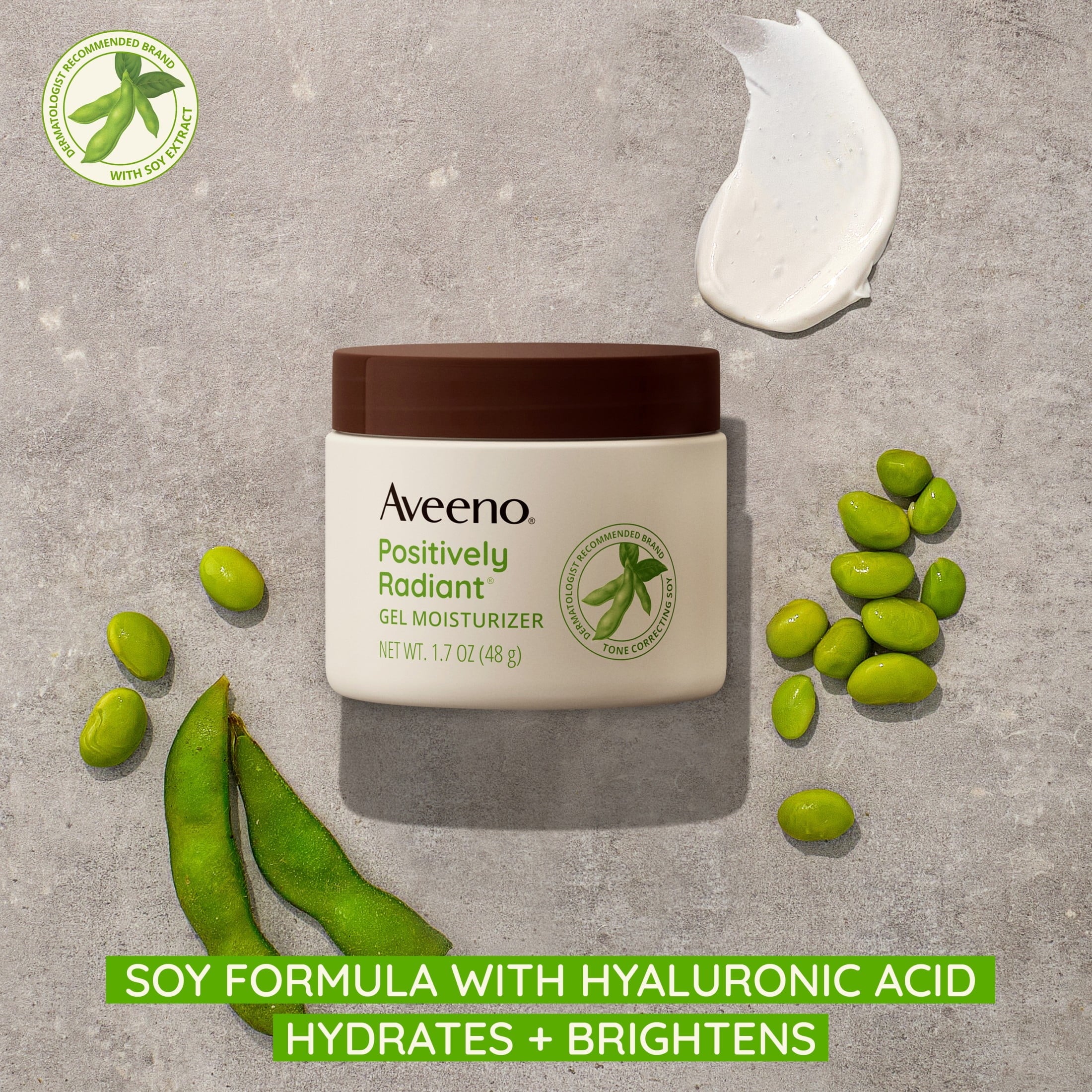 Positively Radiant Daily Gel Face Moisturizer with Soy, Oil-Free, 1.7 Oz