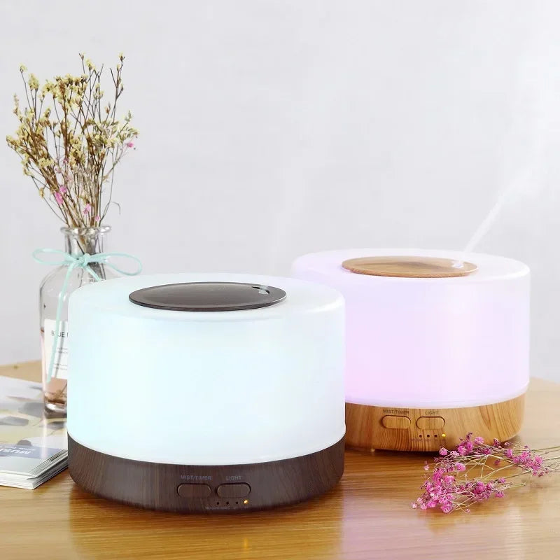 Wifi Smart 500ML Electric Aroma Diffuser Essential Oil Diffuser Air Humidifier Ultrasonic Remote Control Mist Maker Home