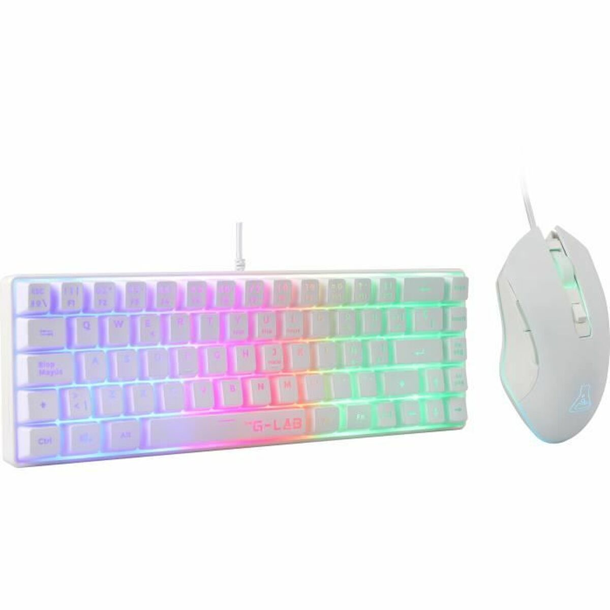 Keyboard and Mouse The G-Lab COMBO-HYDRO White-1