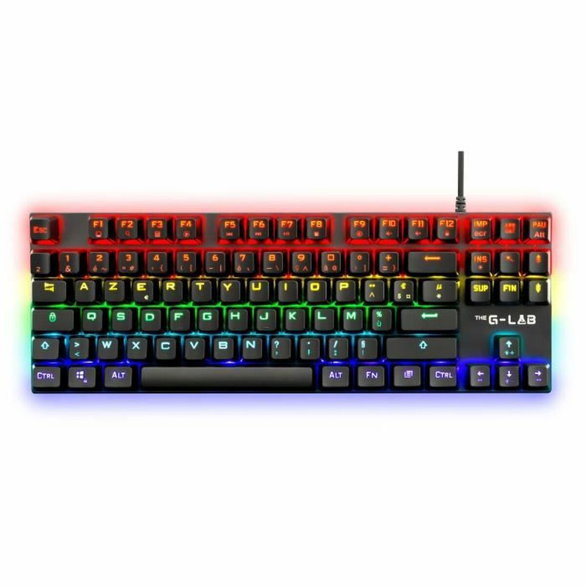 Gaming Keyboard The G-Lab Mercury AZERTY French Black-0