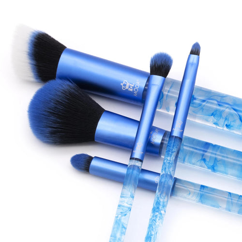 Blue Smoke Show Full Face 5Pc Makeup Brush Set
