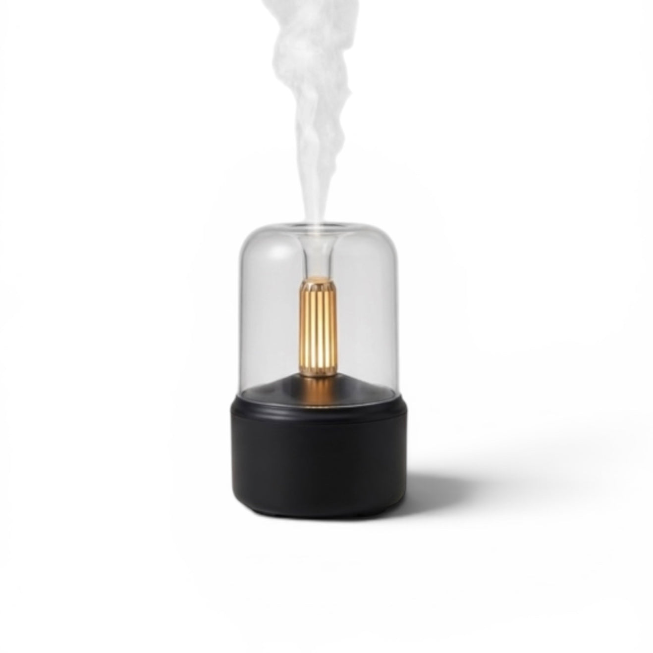 Stilfuld LED Diffuser Med Flammeillusion Og Æteriske Olier.