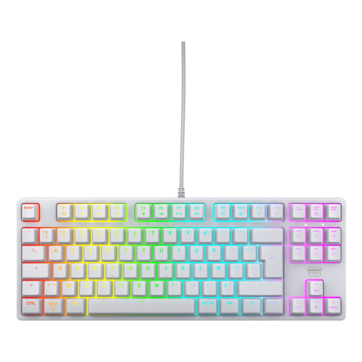 Keyboard and Mouse Cherry White AZERTY-5