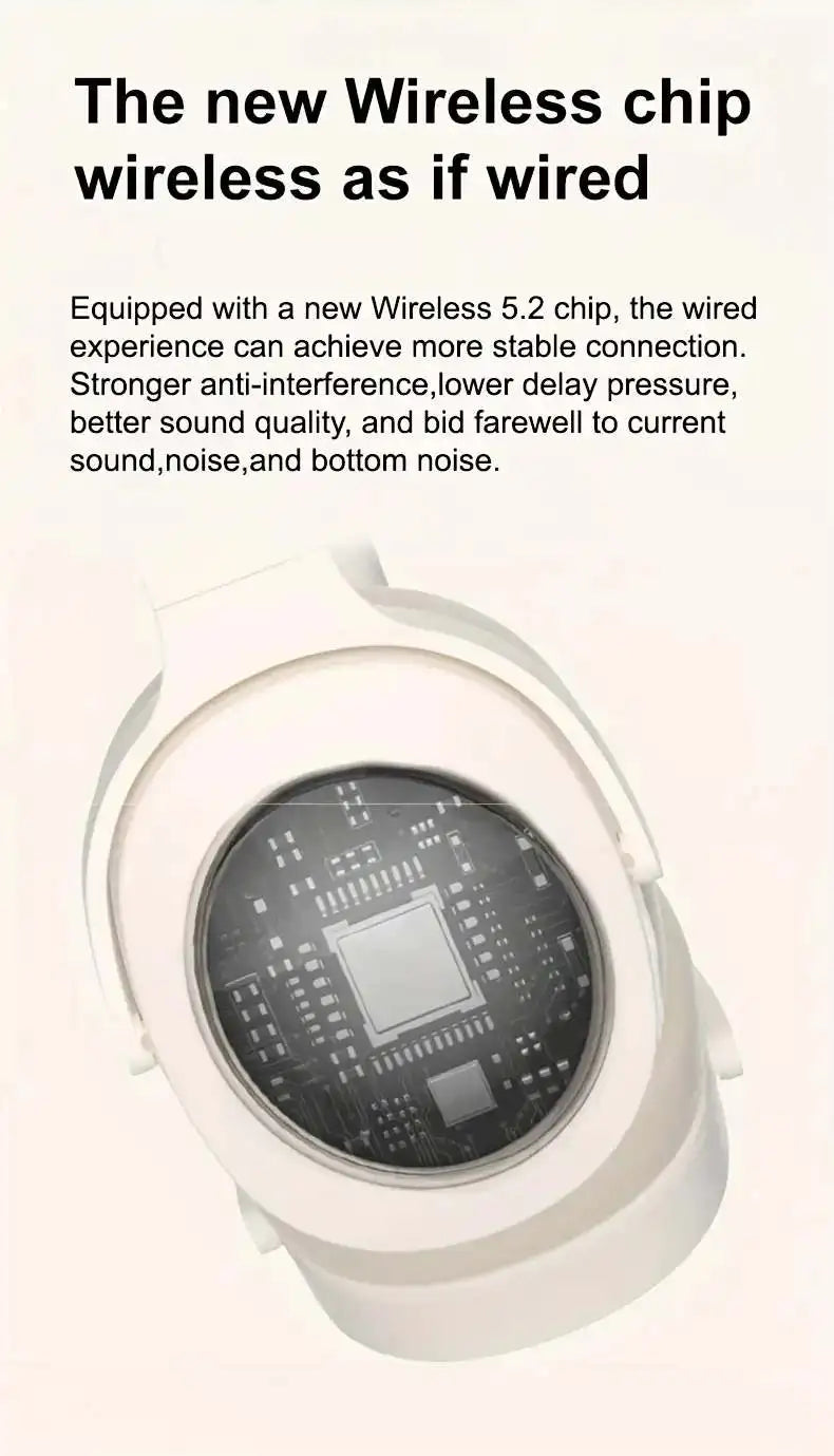 Headphones P2961 Wireless Bluetooth 5.3 Original Earphone Stereo Hifi Headset 400mAh 100h Super Long Battery Life Game Earbuds