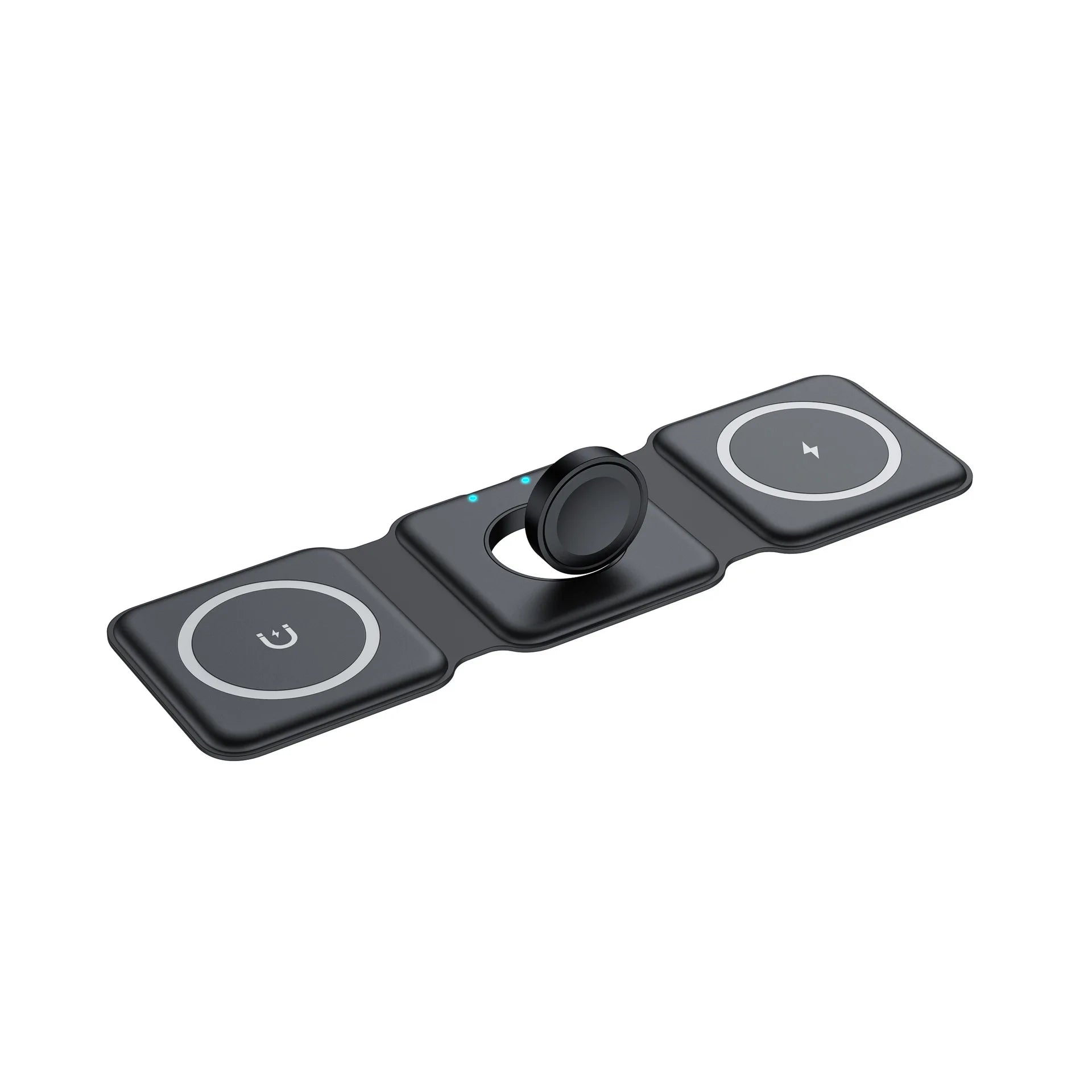 RUNCEIN Wireless Charger Factory Directly Offer Foldable Phone Stand Qi Fast Charging Strong Magnetic 3 in 1 Wireless Charger