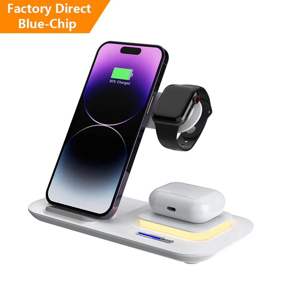 2025 New Products Multifunction 3 in 1 Wireless Chargers for Phone Strong Magnet Fast Charger for Smart Watch for Earphone