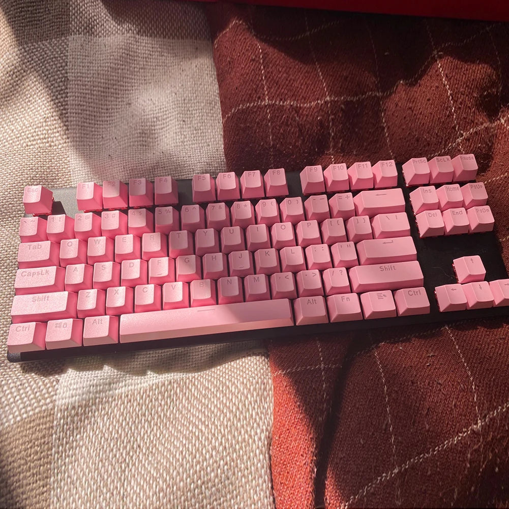 104pcs Universal Mechanical Keyboard Keycaps Ergonomic Blank Keycaps