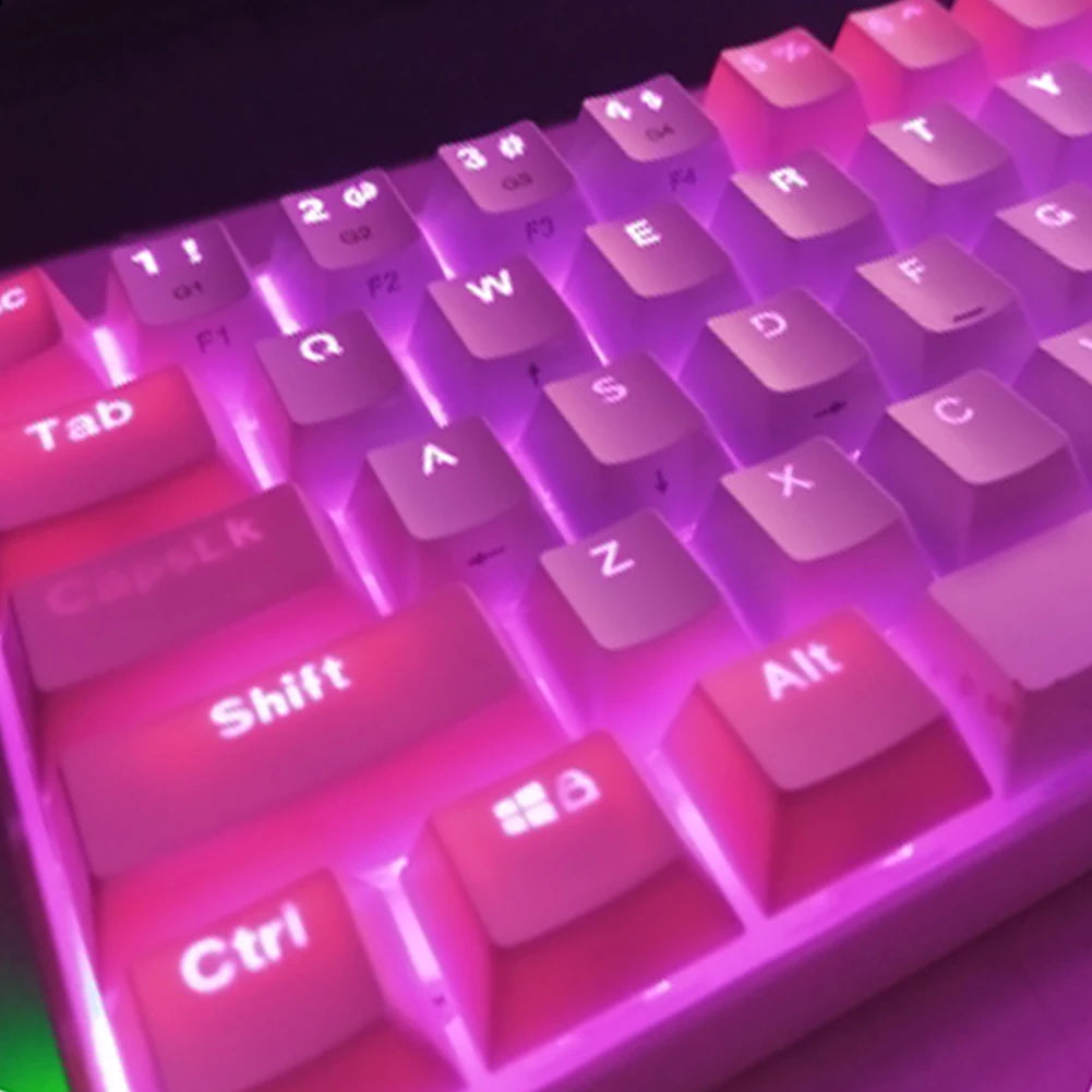 104pcs Universal Mechanical Keyboard Keycaps Ergonomic Blank Keycaps