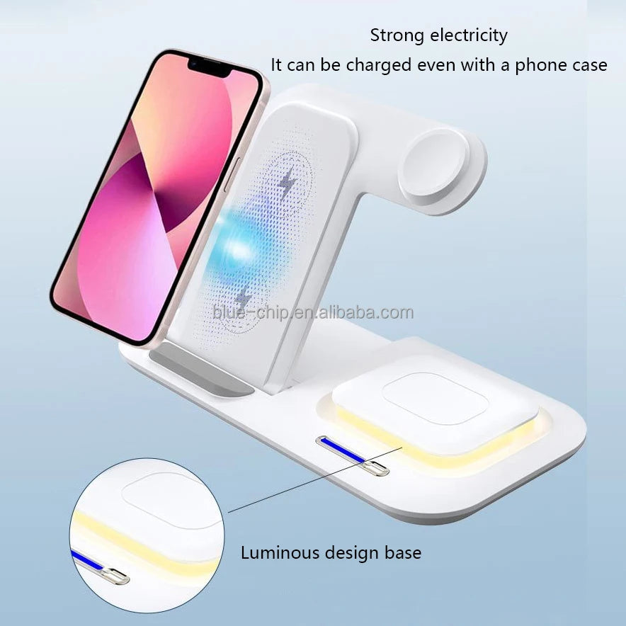 2025 New Products Multifunction 3 in 1 Wireless Chargers for Phone Strong Magnet Fast Charger for Smart Watch for Earphone