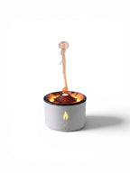 REUP Volcanic Flame Aroma Diffuser Essential Oil 360Ml Portable Air Humidifier with Cute Smoke Ring Night Light Lamp Fragrance