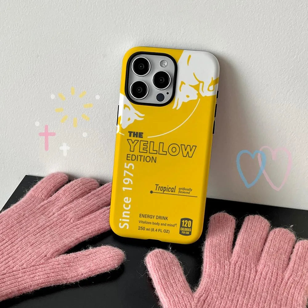 Phone Case for New bulls drink stylish design iPhone 17 16 15 14 13 12 11 X XS XR XSMAX 7 8 Air Pro Max Plus Double-layer Cover