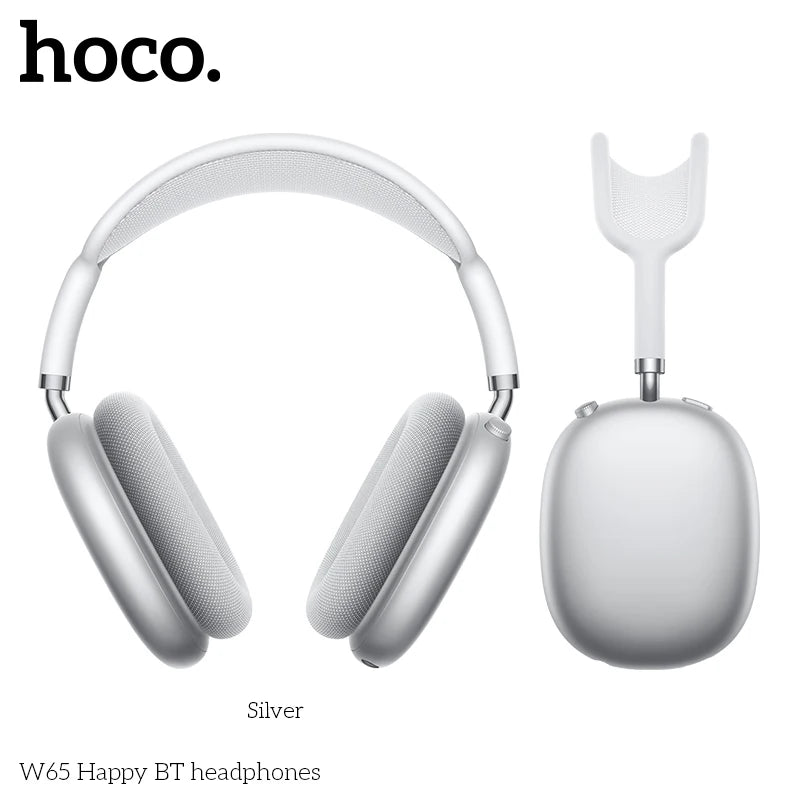 HOCO W65 New Bluetooth 5.4 Headphone Over Ear Big Earphones Hifi Audio Music Sport Gaming Headsets for Iphone Android With Mic