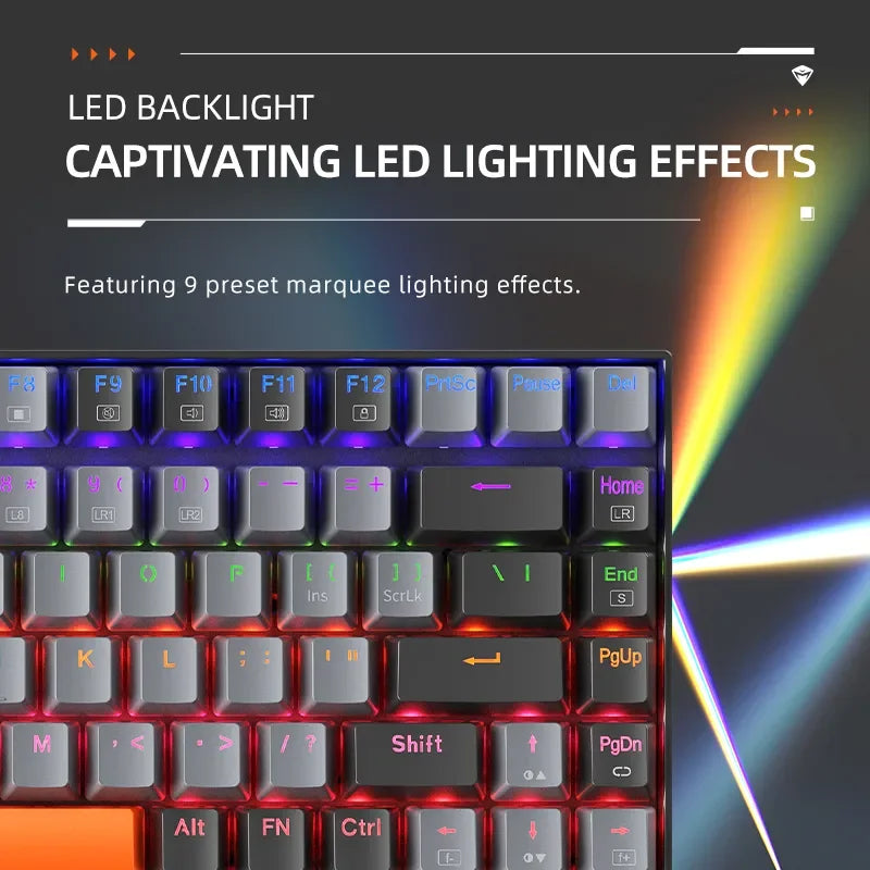 Machenike K500A-B84 Mechanical Keyboard 75% TKL Hot-Swappable Wired