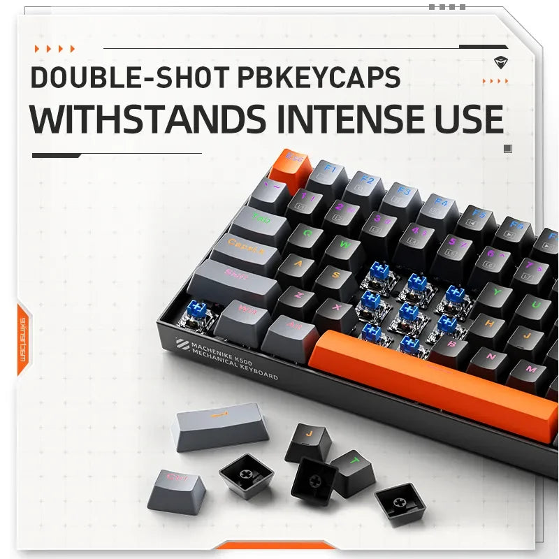 Machenike K500A-B84 Mechanical Keyboard 75% TKL Hot-Swappable Wired