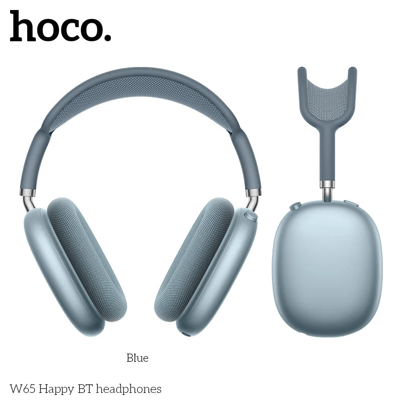 HOCO W65 New Bluetooth 5.4 Headphone Over Ear Big Earphones Hifi Audio Music Sport Gaming Headsets for Iphone Android With Mic