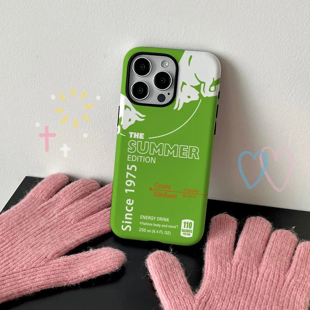 Phone Case for New bulls drink stylish design iPhone 17 16 15 14 13 12 11 X XS XR XSMAX 7 8 Air Pro Max Plus Double-layer Cover