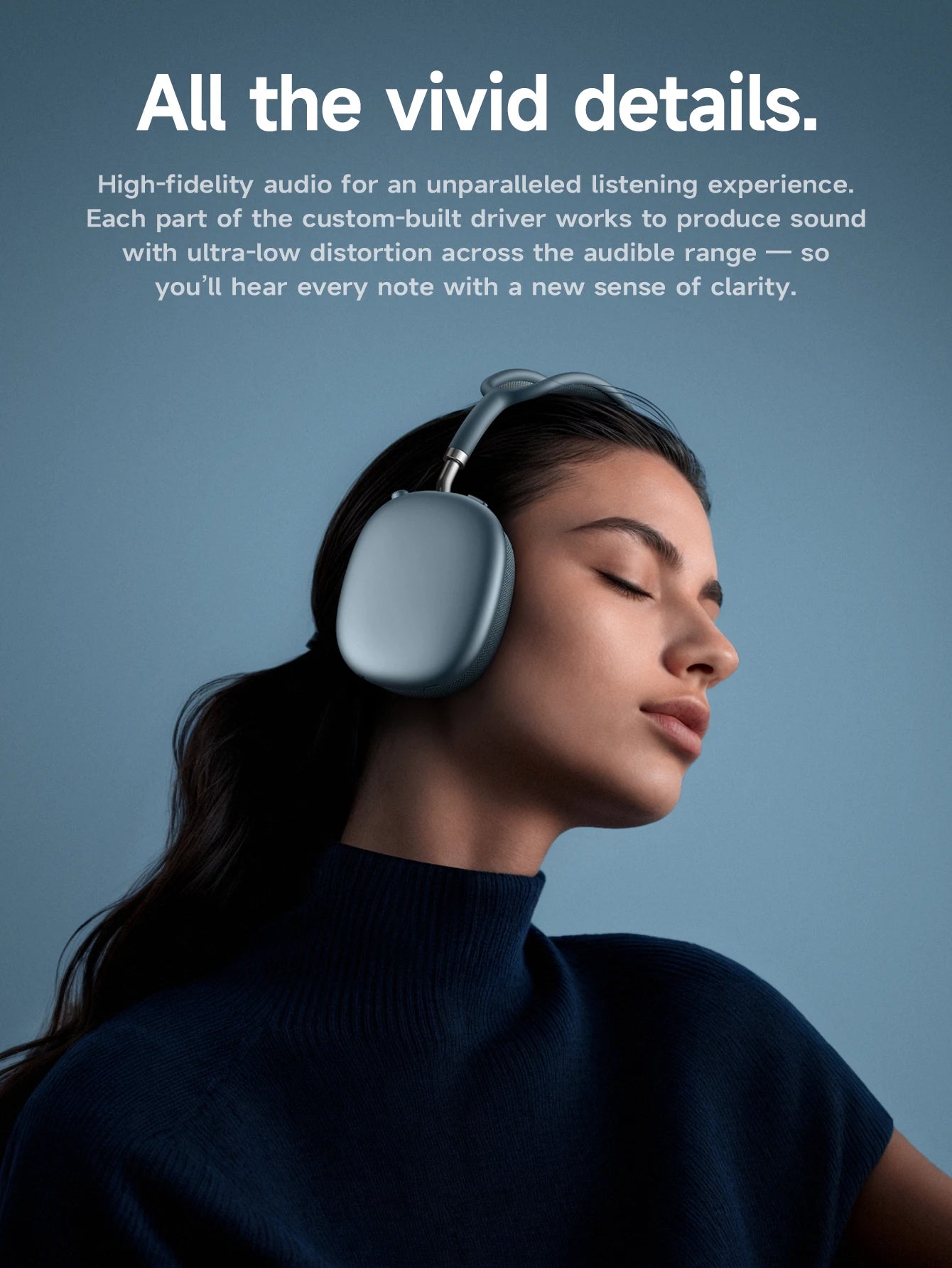 HOCO W65 New Bluetooth 5.4 Headphone Over Ear Big Earphones Hifi Audio Music Sport Gaming Headsets for Iphone Android With Mic