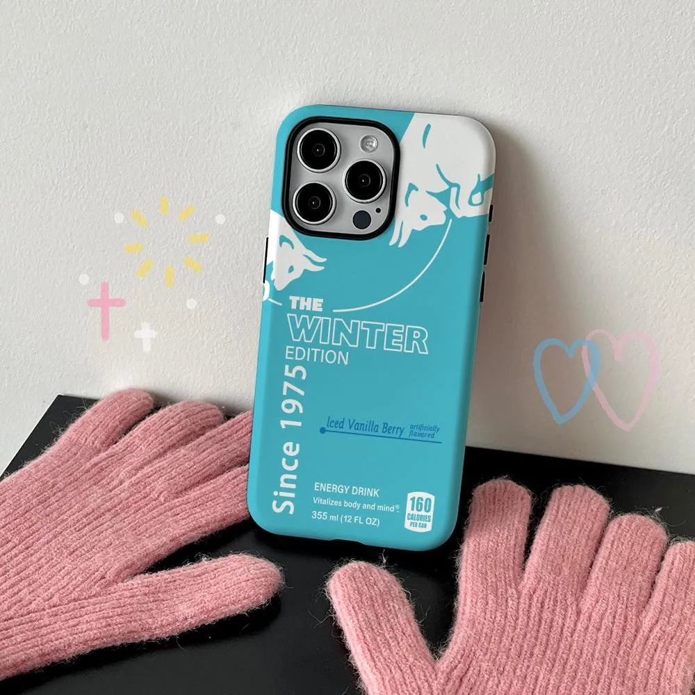 Phone Case for New bulls drink stylish design iPhone 17 16 15 14 13 12 11 X XS XR XSMAX 7 8 Air Pro Max Plus Double-layer Cover