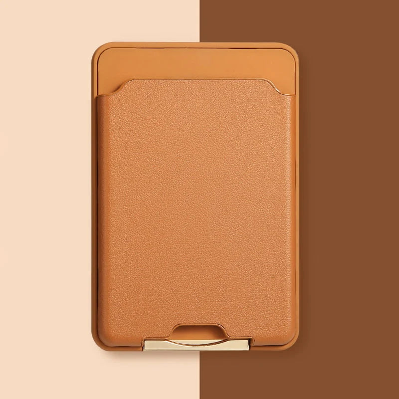 For Magsafe Magnetic Luxury Leather Card Holder Wallet Case For iPhone 15 Pro Max 14 13 Phone Bag Cover Adsorption Accessories