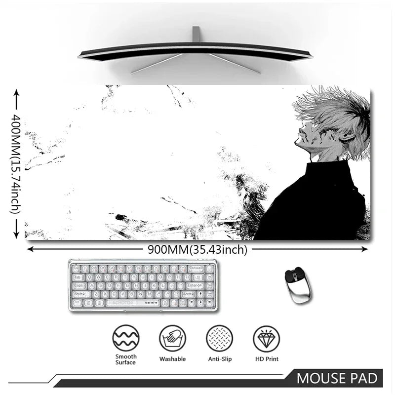 Gaming Accessories Mouse Pad Tokyo Ghoul Mousepad Anime Cartoon Large