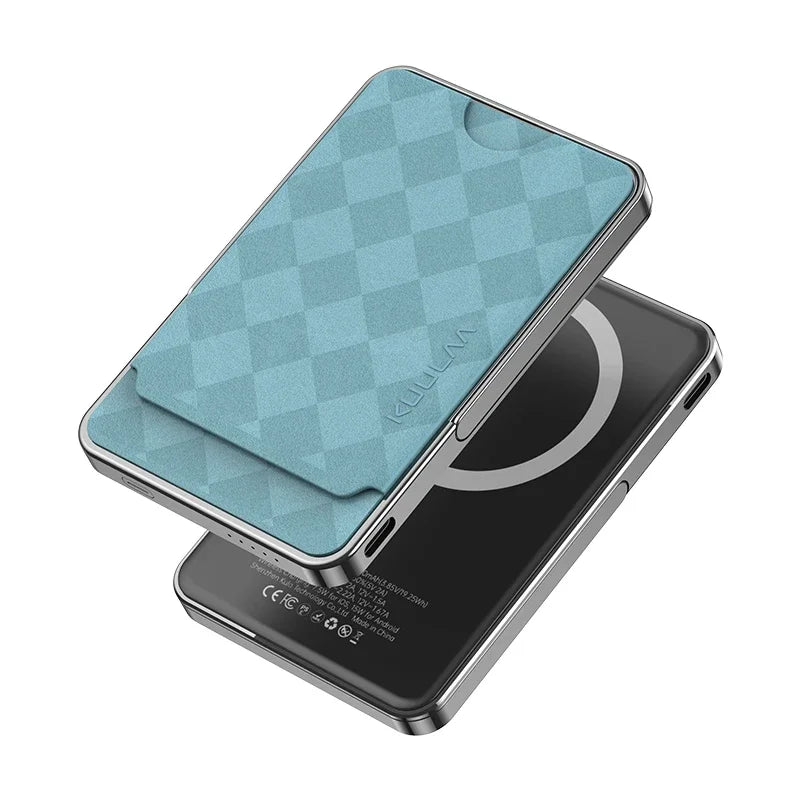 Magsafe Power Bank 5000mAh Magnetic Battery with Stand Card Bag External Battery Fast Charging For iPhone 16 15 PowerBank