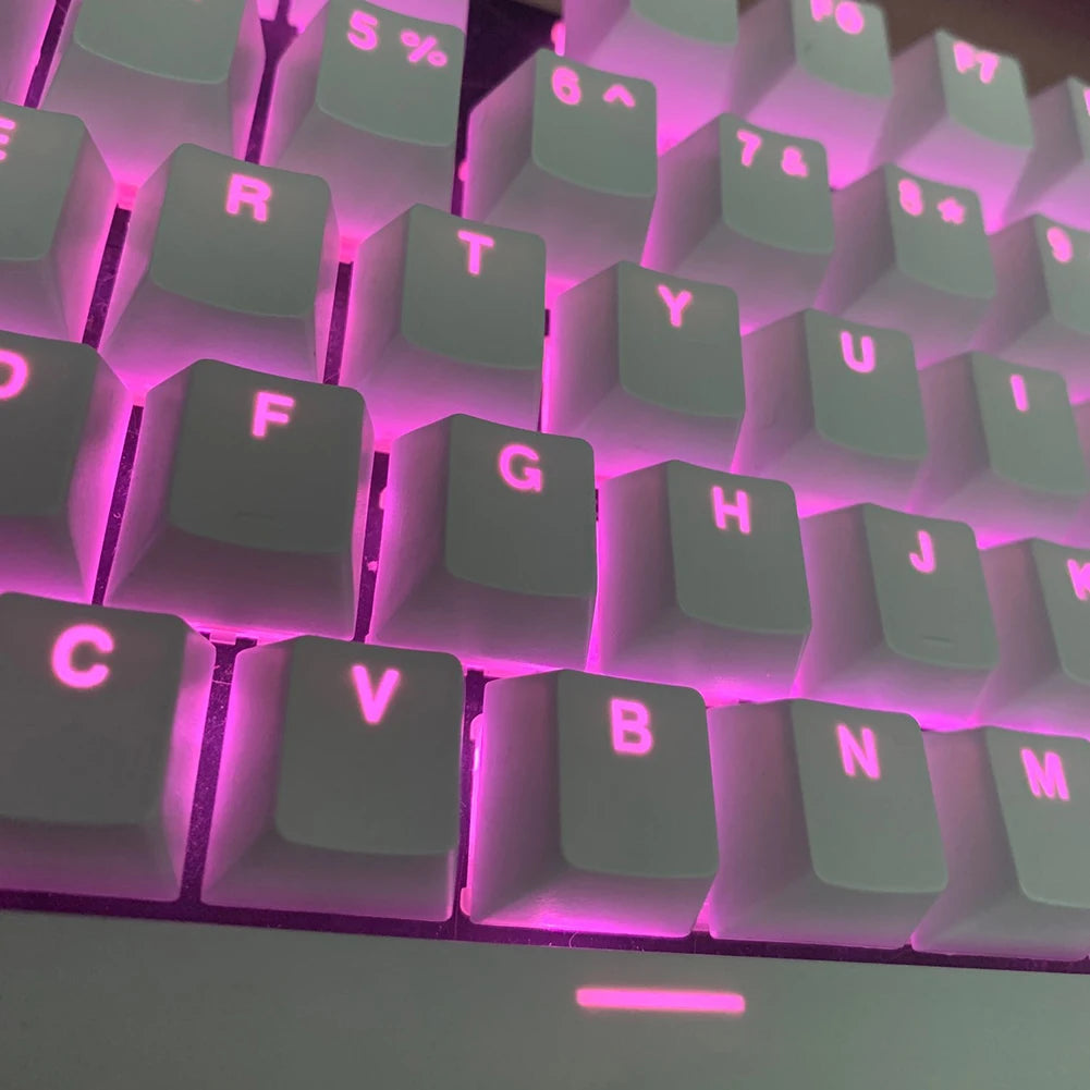104pcs Universal Mechanical Keyboard Keycaps Ergonomic Blank Keycaps