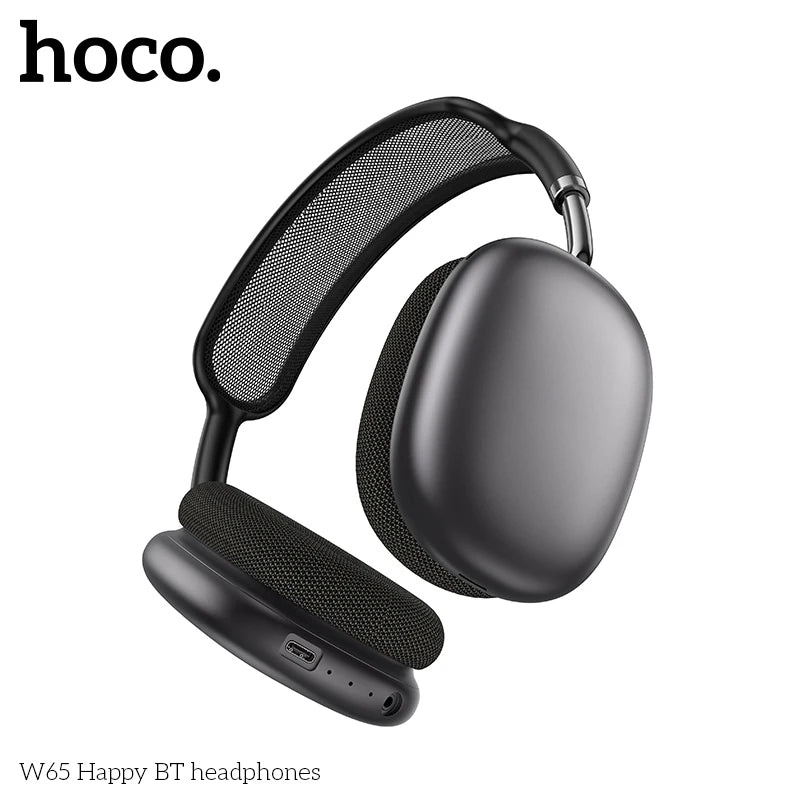 HOCO W65 New Bluetooth 5.4 Headphone Over Ear Big Earphones Hifi Audio Music Sport Gaming Headsets for Iphone Android With Mic