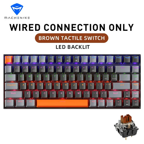 Machenike K500A-B84 Mechanical Keyboard 75% TKL Hot-Swappable Wired