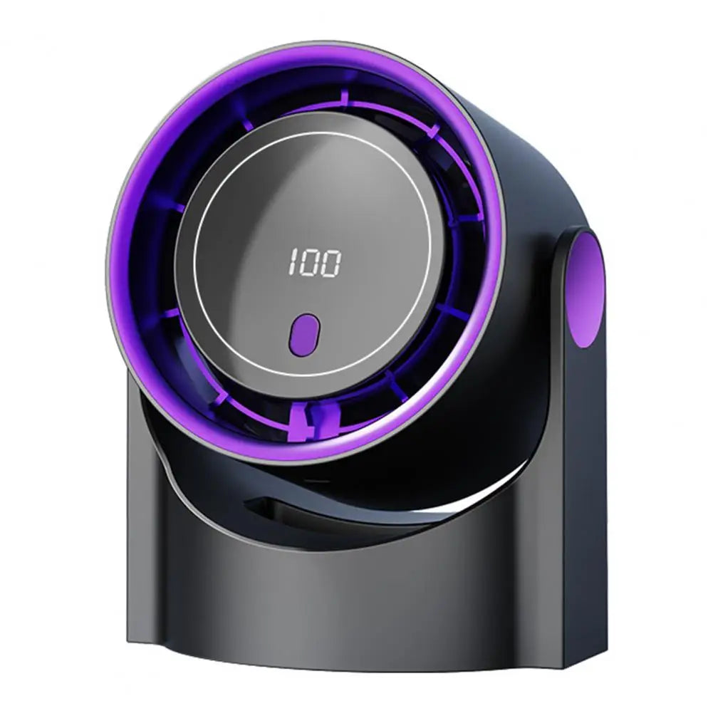 Led Display Fan Portable Usb Rechargeable Mini Desk Fan with Led Digital Display 100 Speed Adjustable Quiet Fan for Home Office