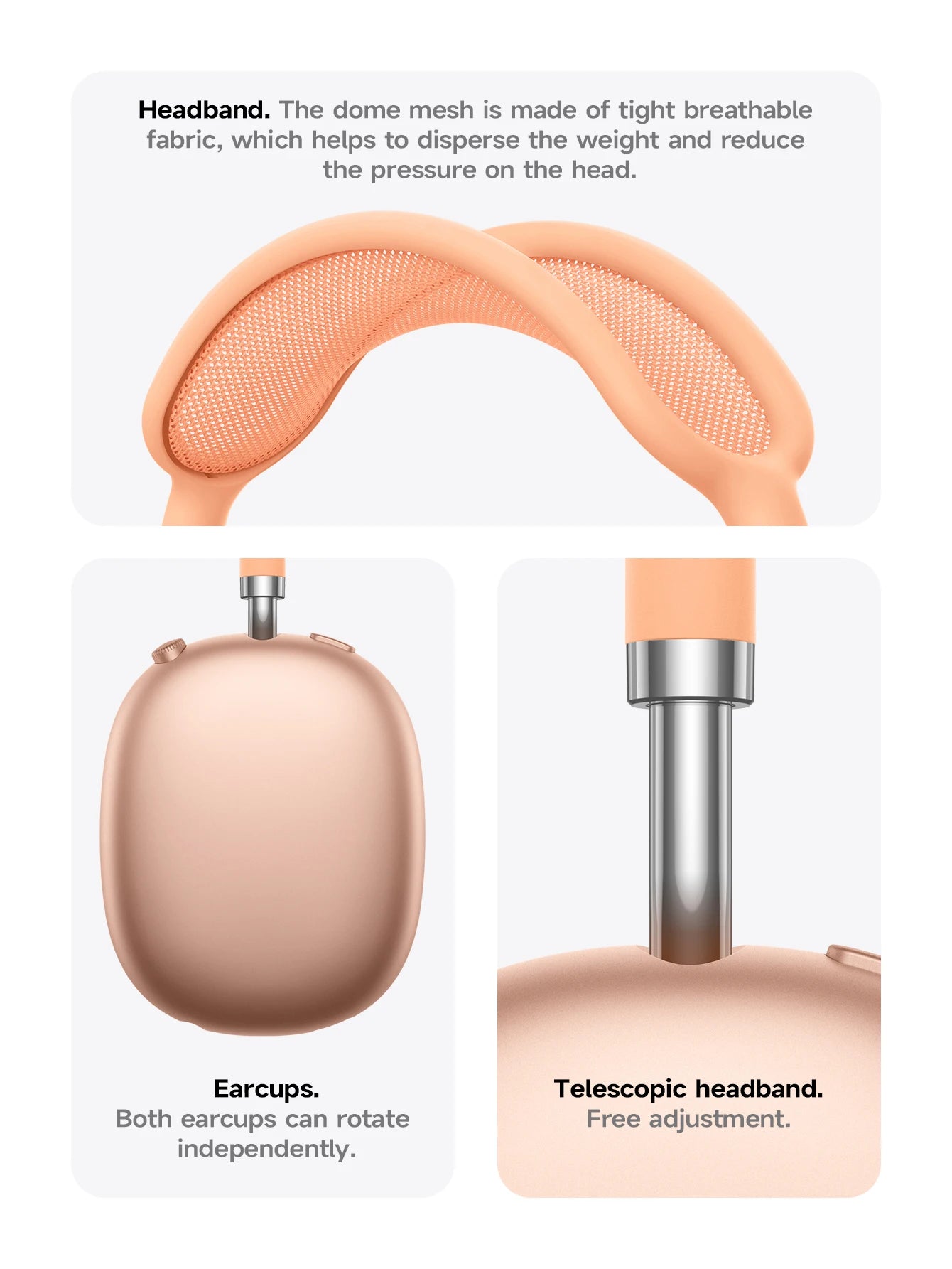HOCO W65 New Bluetooth 5.4 Headphone Over Ear Big Earphones Hifi Audio Music Sport Gaming Headsets for Iphone Android With Mic