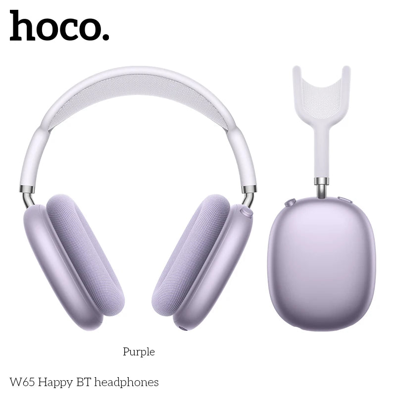 HOCO W65 New Bluetooth 5.4 Headphone Over Ear Big Earphones Hifi Audio Music Sport Gaming Headsets for Iphone Android With Mic