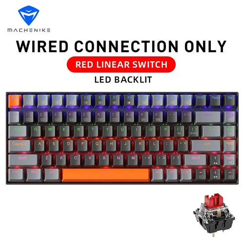 Machenike K500A-B84 Mechanical Keyboard 75% TKL Hot-Swappable Wired