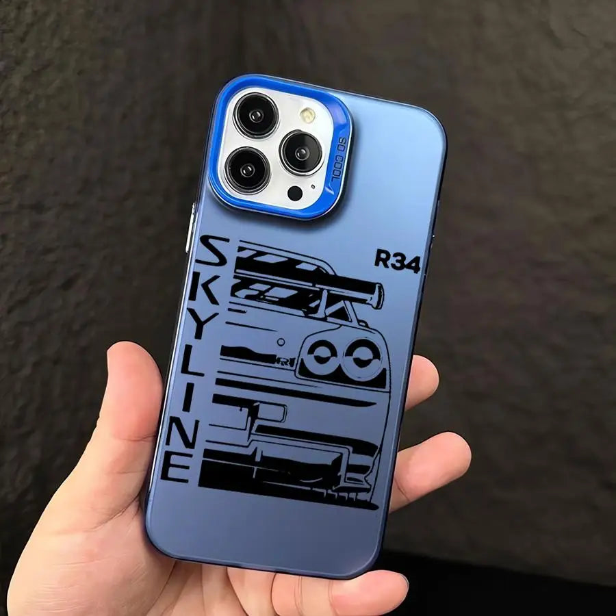 JDM Dream Car Cool Cover Phone Case for iPhone 16 Pro 15 Pro Max 14 13 12 11 XS 14 Pro Max 16 Plus 14Pro 12Pro Soft Shell