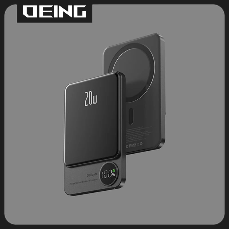 10000mAh PD20W Transparent Alloy Magnetic Powerbank For Magsafe Power Bank Wireless Fast Charger For iPhone 17 16 15 14 13 12 11