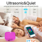 Wifi Smart 500ML Electric Aroma Diffuser Essential Oil Diffuser Air Humidifier Ultrasonic Remote Control Mist Maker Home