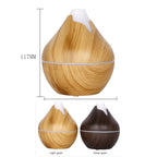 350ML USB Aroma Oil Diffuser Wood Electric Humidifier Ultrasonic Air Humidifier Mini Aromatherapy LED Light Mist Maker for Home